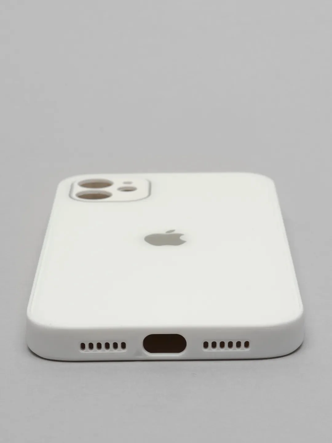 Молочный силиконовый чехол для iPhone 11, со стеклянной панелью и защитой для камеры