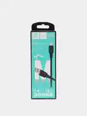 Черный кабель зарядный GF POWER, 1 м, Micro-USB/Type-C/Lighthing для Android и Apple iPhone