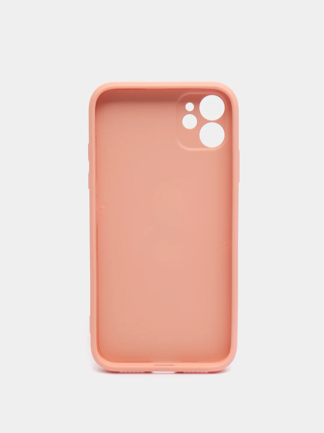 Кремовый чехол силиконовый со стеклянной панелью для Apple iPhone 11 (Айфон 11)