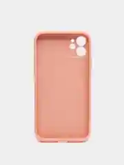 Кремовый чехол силиконовый со стеклянной панелью для Apple iPhone 11 (Айфон 11)