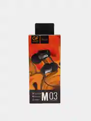 Черный наушники с микрофоном GFPower M03