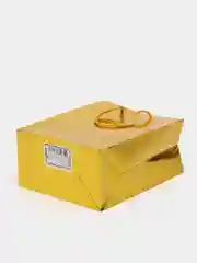 Золотой пакет подарочный