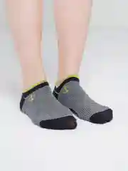 Черный носки короткие женские в полоску, с якорем