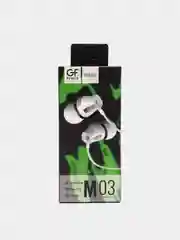 Белый наушники с микрофоном GFPower M03