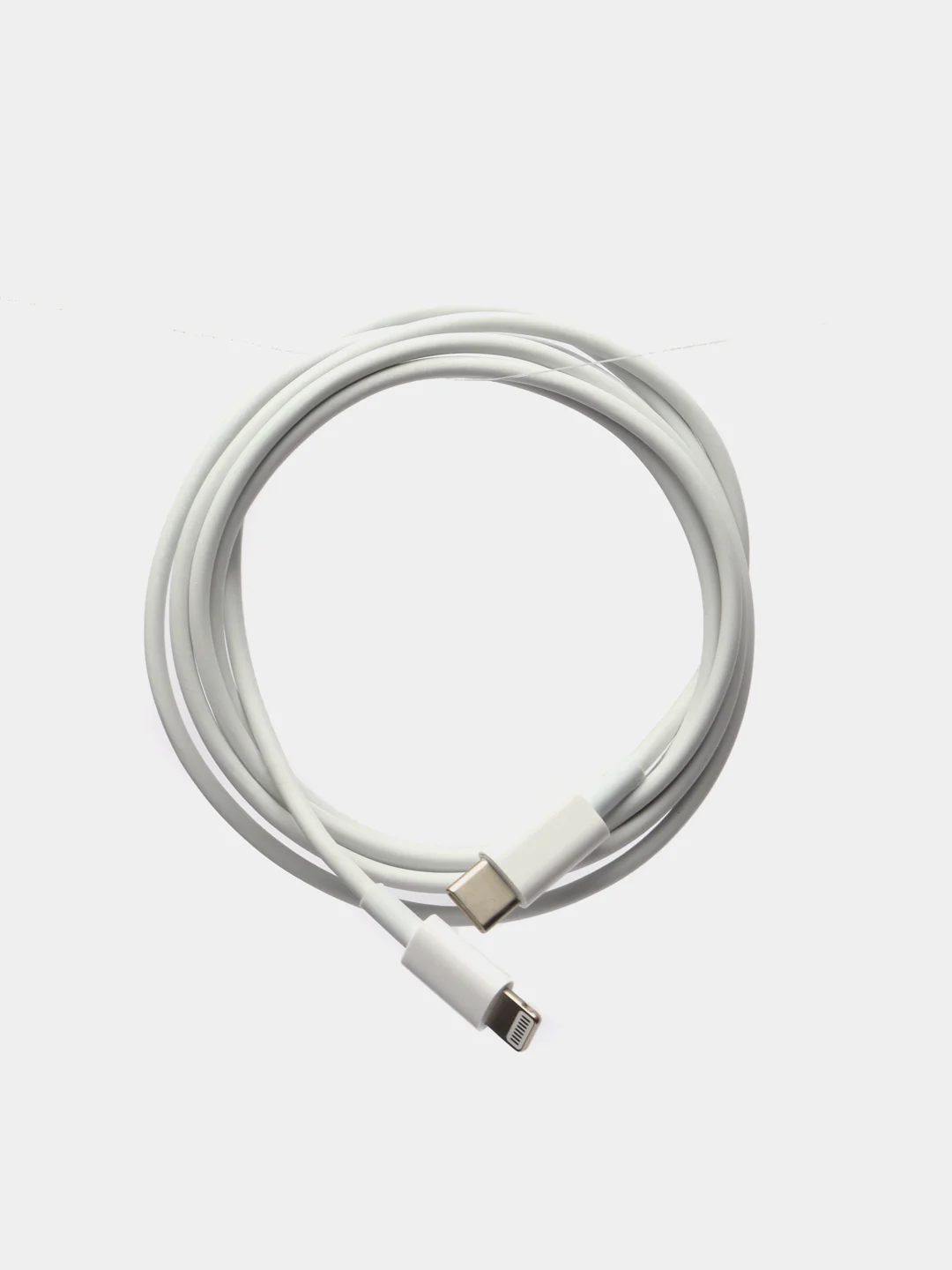 Белый кабель для iPhone lightning type-c быстрая зарядка лайтинг