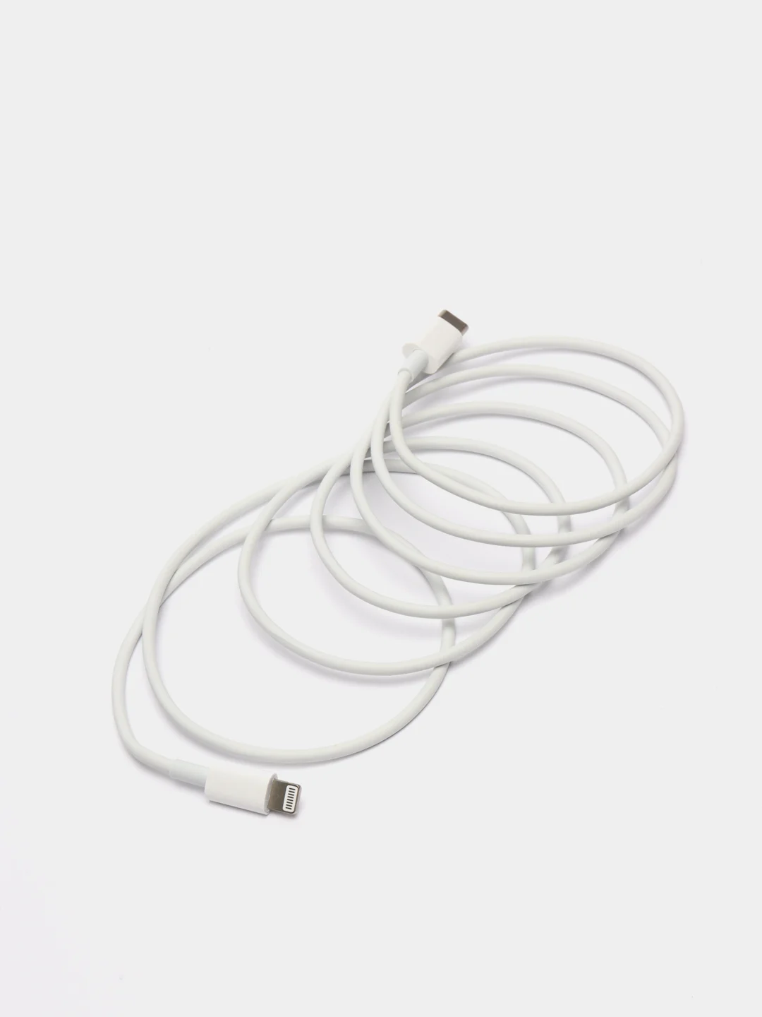 Белый кабель для iPhone lightning type-c быстрая зарядка лайтинг