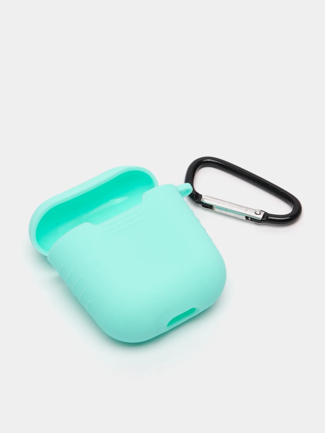 Бирюзовый силиконовый чехол для беспроводных наушников AirPods 1, AirPods 2