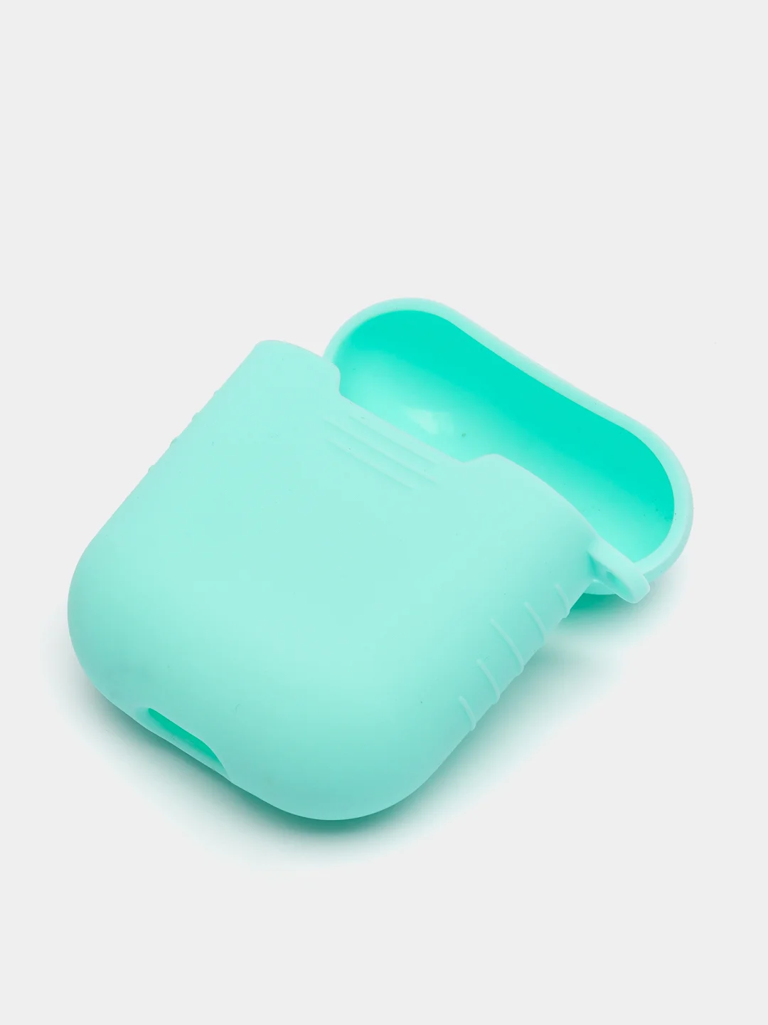 Бирюзовый силиконовый чехол для беспроводных наушников AirPods 1, AirPods 2