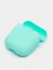 Бирюзовый силиконовый чехол для беспроводных наушников AirPods 1, AirPods 2