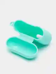 Бирюзовый силиконовый чехол для беспроводных наушников AirPods 1, AirPods 2