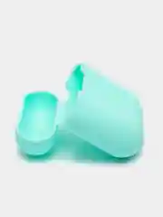 Бирюзовый силиконовый чехол для беспроводных наушников AirPods 1, AirPods 2