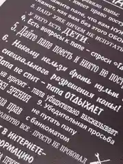 Картина на холсте "Правила Папы", 30 х 40 см
