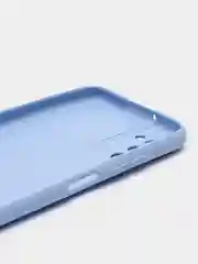 Голубой чехол Samsung Galaxy A03s силиконовый