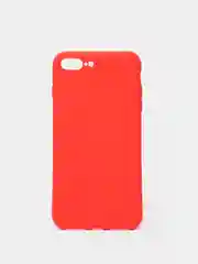 Красный чехол силиконовый матовый для iPhone 7 Plus, 8 плюс 6, 6s, 7, 8, SE 2020
