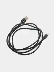 Черный кабель c быстрой зарядкой Olmio Basic Type-C, 1,2 м, 2,1 A