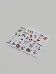 Лазурный водные наклейки для дизайна ногтей
