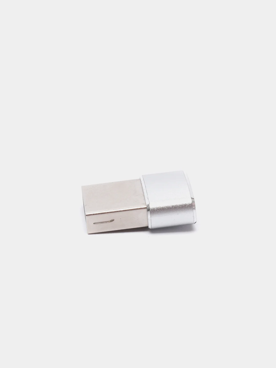 Серебряный адаптер с USB на USB Type-C