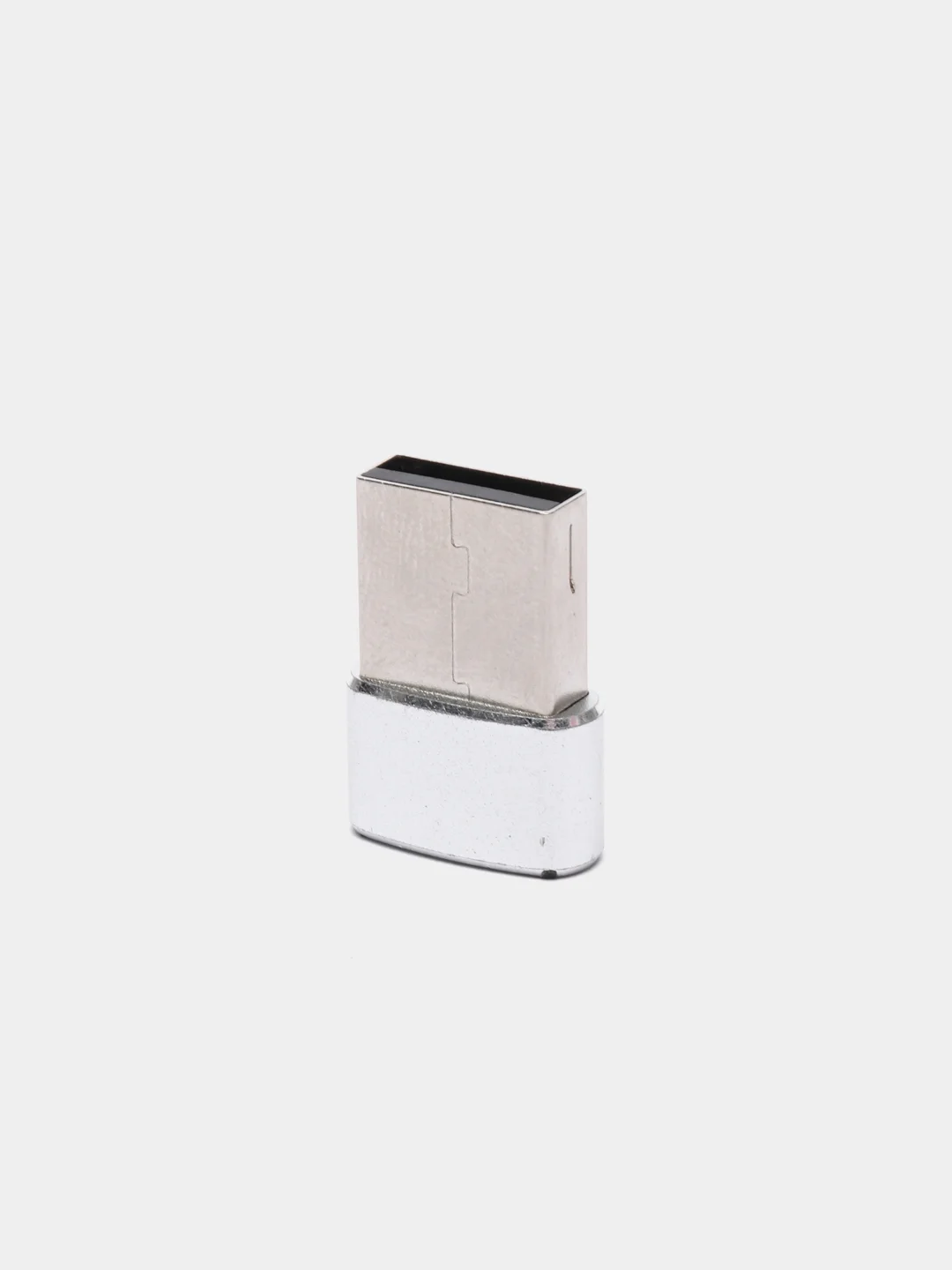 Серебряный адаптер с USB на USB Type-C