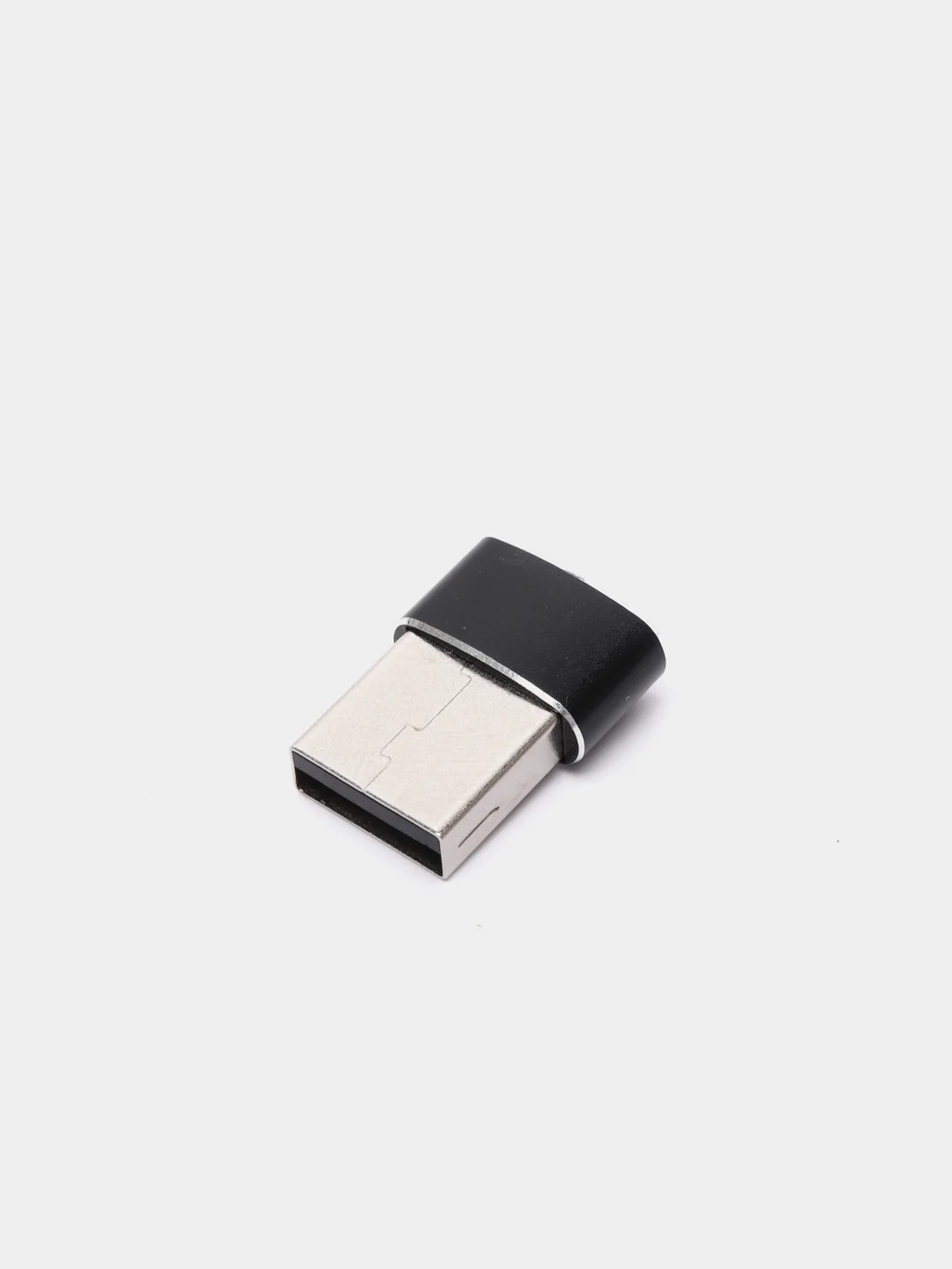 Черный адаптер с USB на USB Type-C