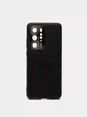 Черный чехол на Huawei P40 Pro из эко кожи, mobios