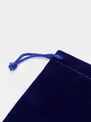Синий бархатный подарочный мешочек