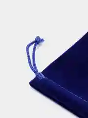Синий бархатный подарочный мешочек