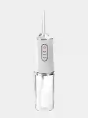 Белый ирригатор портативный для полости рта Oral Irrigator, беспроводной, с USB + 4 насадки