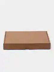 Коричневый коробка  250x180x35 мм, 3 штуки, самосборная