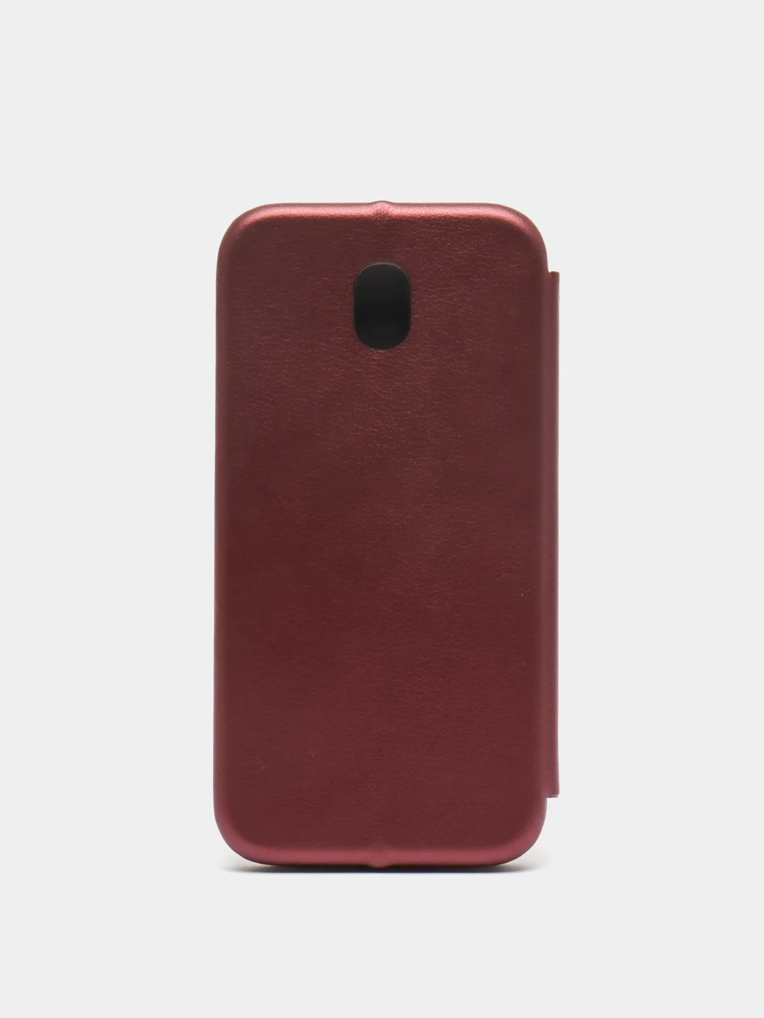 Бордовый чехол-книга магнитный с подставкой, с визитницей Samsung J5 17