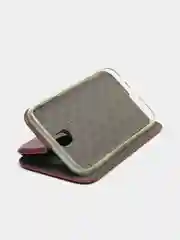 Бордовый чехол-книга магнитный с подставкой, с визитницей Samsung J5 17