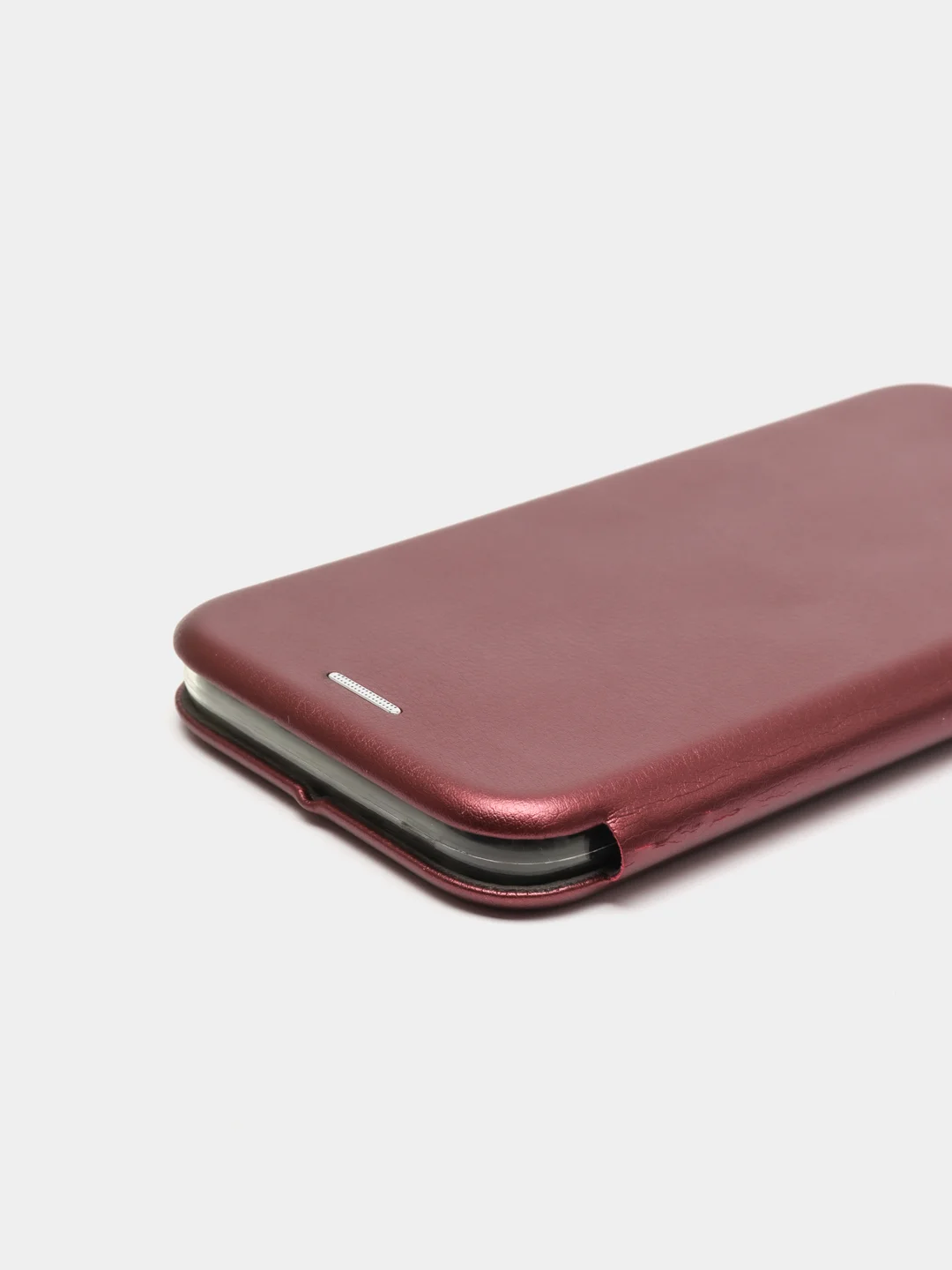 Бордовый чехол-книга магнитный с подставкой, с визитницей Samsung J5 17