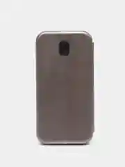 Тёмно-серый чехол-книга магнитный с подставкой, с визитницей Samsung J5 17