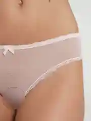 Розовый женские прозрачные трусы слипы