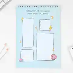 Планер школьника вертикальный Учись на 5+, А4, 12 листов