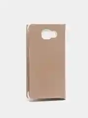 Золотой чехол-книга Samsung/Самсунг А5(А500)/А3 2016(А310)/а5 2016(А510)/а7 2016(А710)g355 с окном