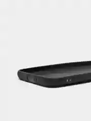 Прозрачный силиконовый ультратонкий черный чехол Samsung j2 18