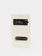 Белый чехол-книга Samsung/Самсунг А5(А500)/А3 2016(А310)/а5 2016(А510)/а7 2016(А710)g355 с окном