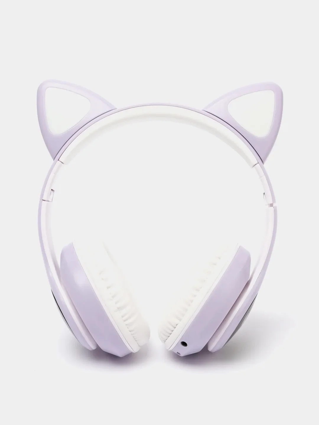 Лавандовый беспроводные Bluetooth наушники c кошачьими ушками cat EAR STN-28, светящиеся
