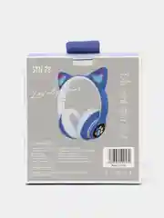Розовый беспроводные Bluetooth наушники c кошачьими ушками cat EAR STN-28, светящиеся