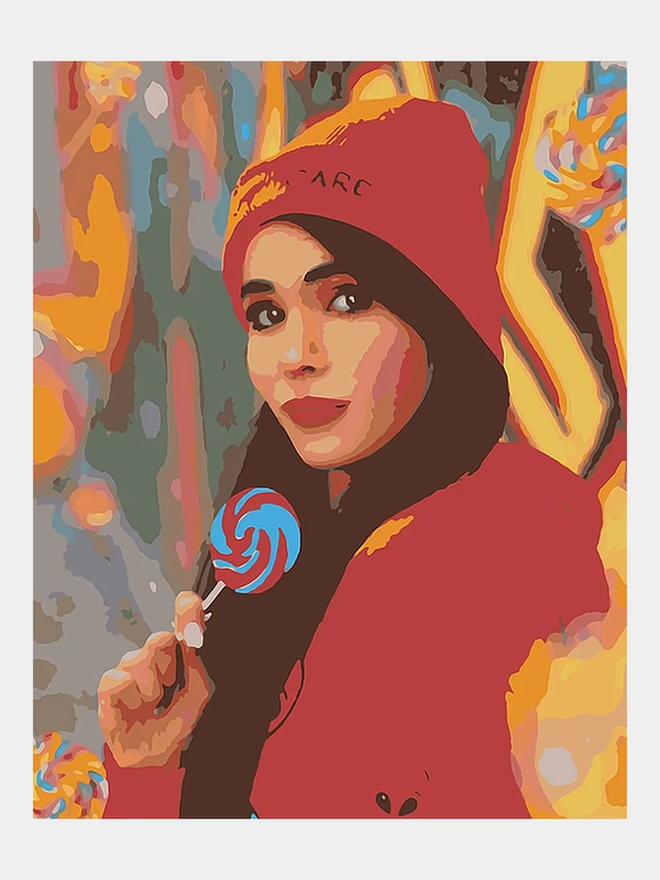 Картина по номерам на холсте с подрамником, 50 x 40 см "Яркие конфетки"