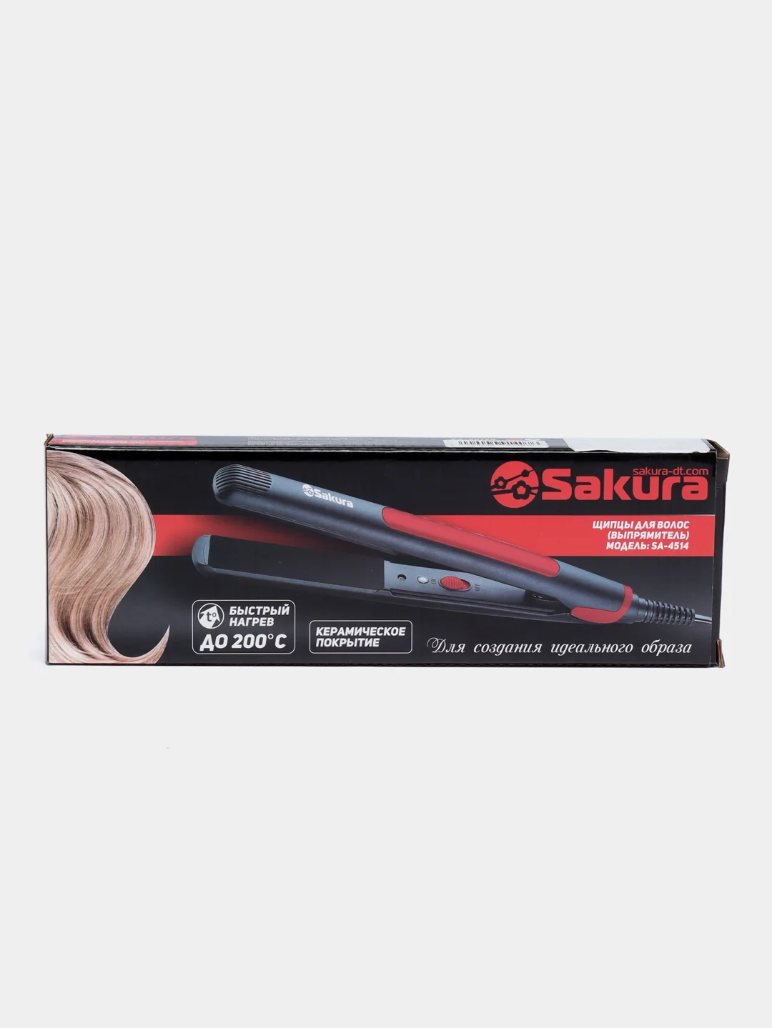 Красный выпрямитель для волос Sakura SA-4514R, 35 Вт