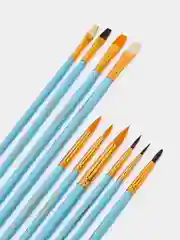 Голубой кисти для рисования, 10 штук