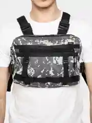 Серый сумка нагрудная, тактическая, на пояс, на грудь, бронижелет мужская