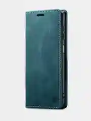 Тёмно-зелёный чехол для Samsung S21 Plus с карманом для карт и подставкой