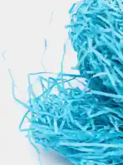 Лазурный бумажный наполнитель (стружка) для упаковки подарков и подарочных коробок, бумага, тишью