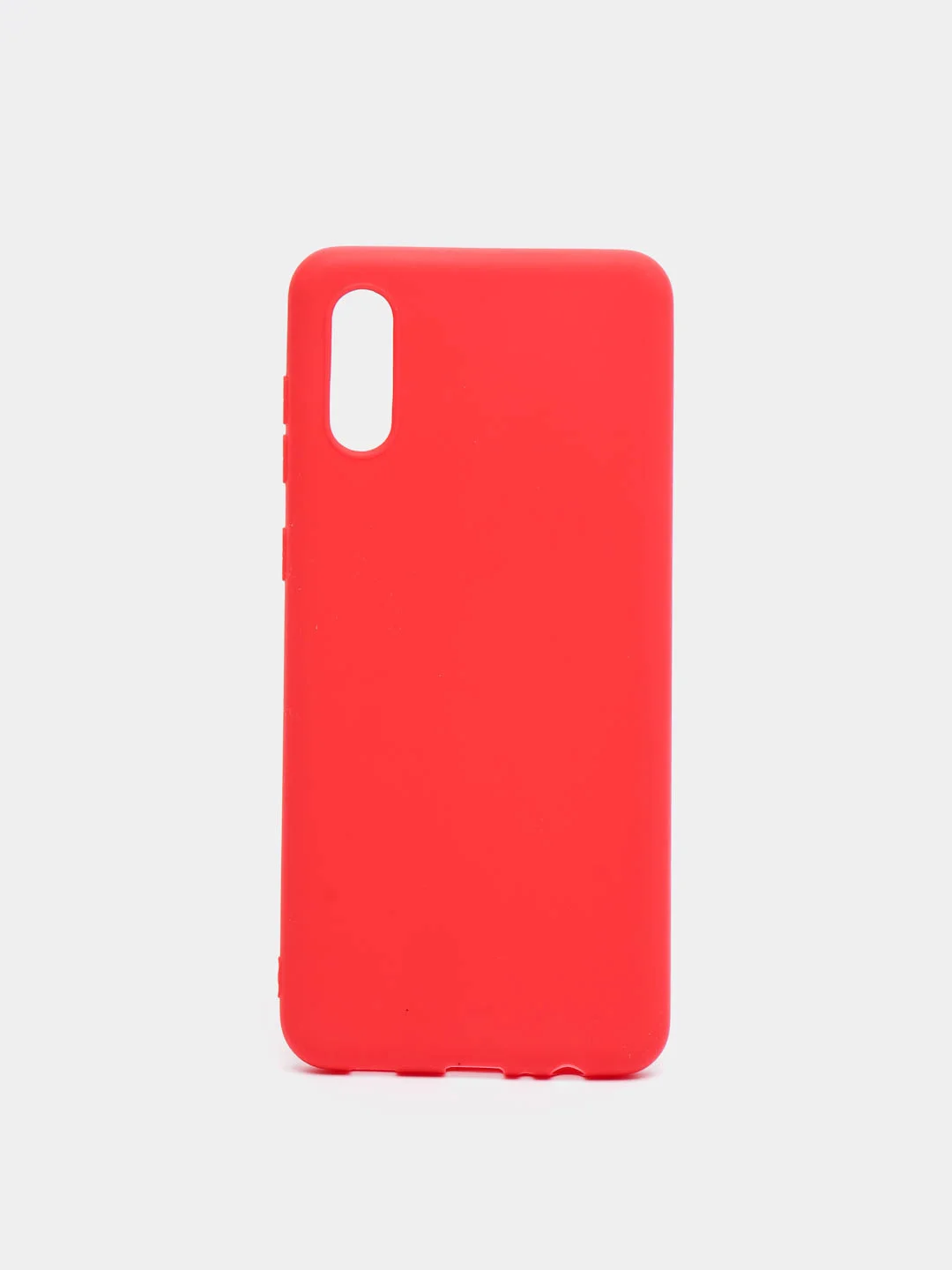 Алый чехол силиконовый на Samsung Galaxy A02 (Самсунг Галакси А02), цветной, матовый