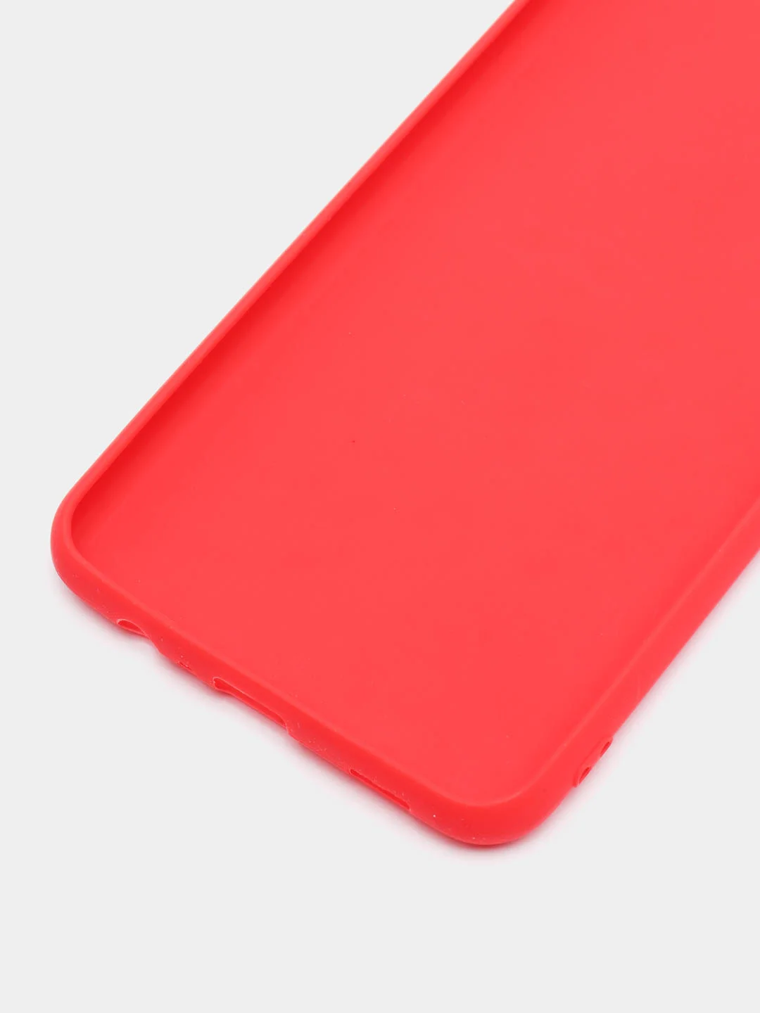 Алый чехол силиконовый на Samsung Galaxy A02 (Самсунг Галакси А02), цветной, матовый