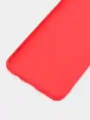 Алый чехол силиконовый на Samsung Galaxy A02 (Самсунг Галакси А02), цветной, матовый