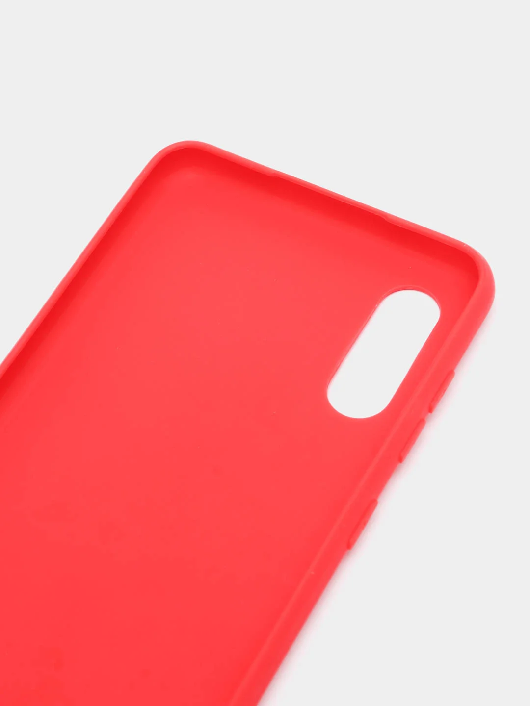 Алый чехол силиконовый на Samsung Galaxy A02 (Самсунг Галакси А02), цветной, матовый