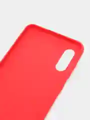 Алый чехол силиконовый на Samsung Galaxy A02 (Самсунг Галакси А02), цветной, матовый